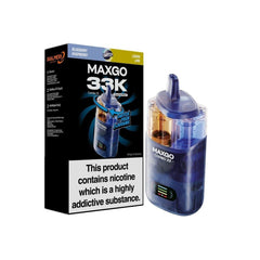 RELX MAXGO Combo 33K Pod Vape Kit, Blueberry Raspberry And  Lemon Lime  Flavour, Vape Wave UK