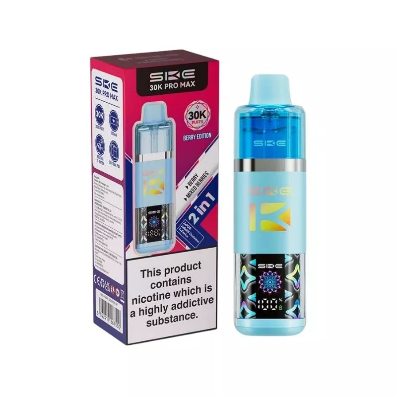 SKE 30K Pro Max Prefilled Pod Kit, Berry Edition Flavour, Vape Wave UK