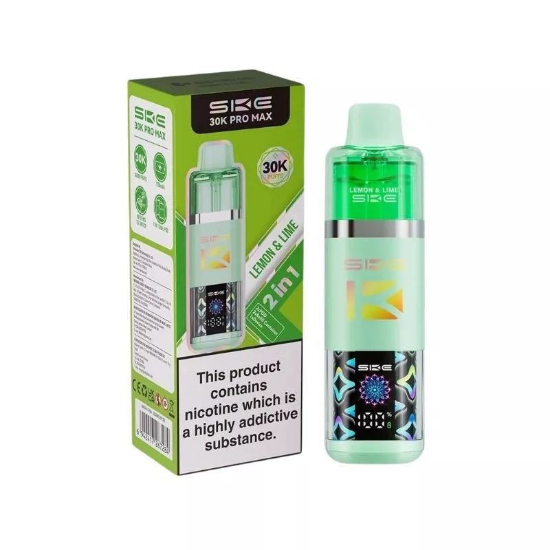 SKE 30K Pro Max Prefilled Pod Kit, Lemon And Lime  Flavour, Vape Wave UK