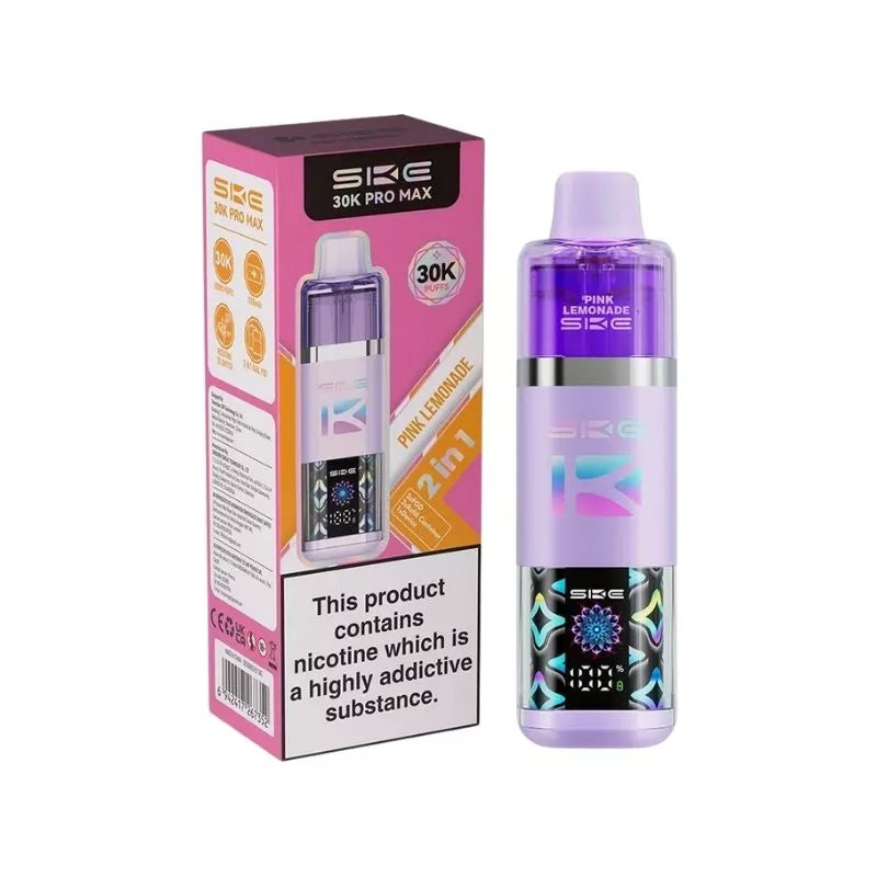 SKE 30K Pro Max Prefilled Pod Kit, Pink Lemonade  Flavour, Vape Wave UK