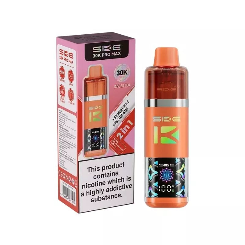 SKE 30K Pro Max Prefilled Pod Kit, Rose  Edition Flavour, Vape Wave UK