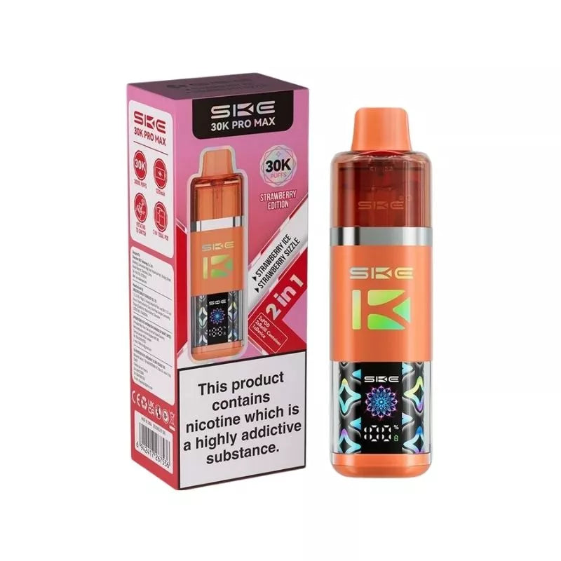 SKE 30K Pro Max Prefilled Pod Kit, Strawberry  Edition Flavour, Vape Wave UK
