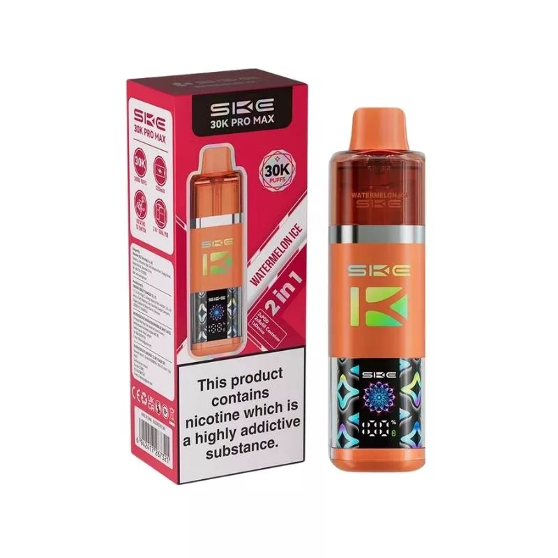 SKE 30K Pro Max Prefilled Pod Kit, Watermelon Ice  Flavour, Vape Wave UK