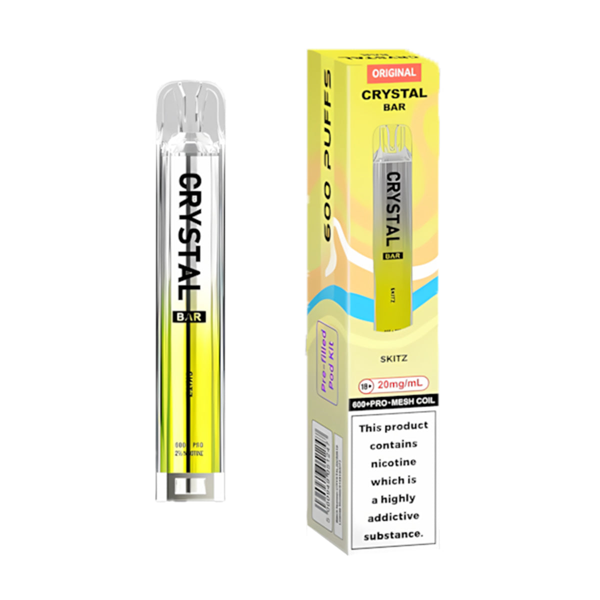 Crystal Bar Original 600 Pod Kit