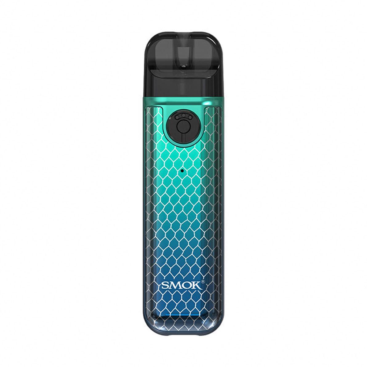SMOK Novo 4 Mini Pod Vape Kit, Green Blue Cobra  Colour , Vape Wave UK