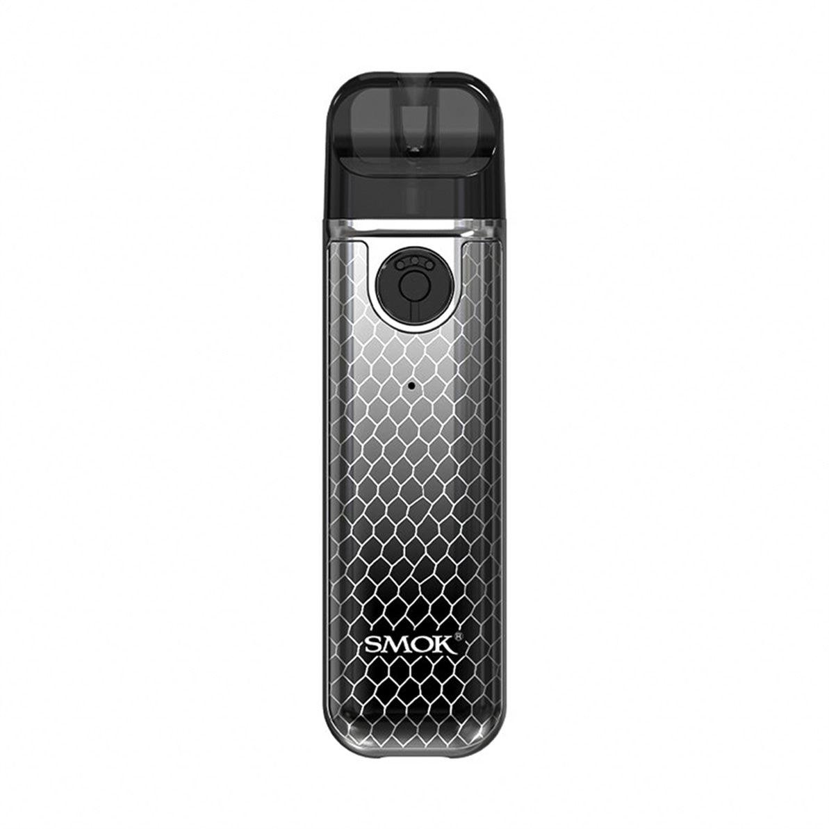 SMOK Novo 4 Mini Pod Vape Kit, Silver Black Cobra Colour , Vape Wave UK