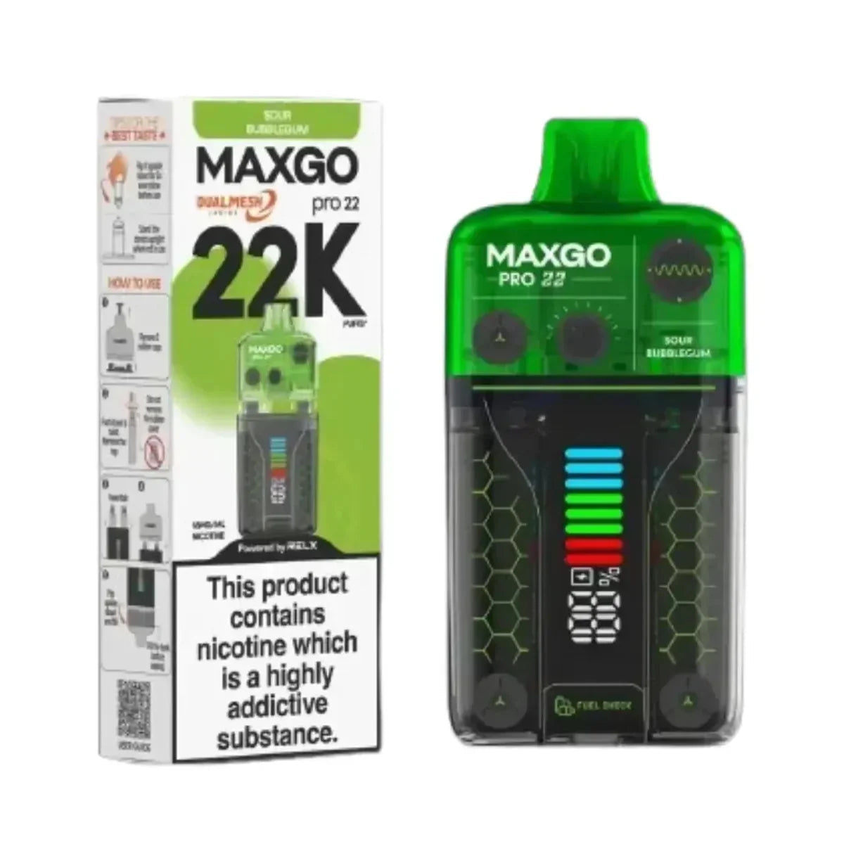 Relx MaxGo Pro 22000 Prefilled Pod Vape Kit