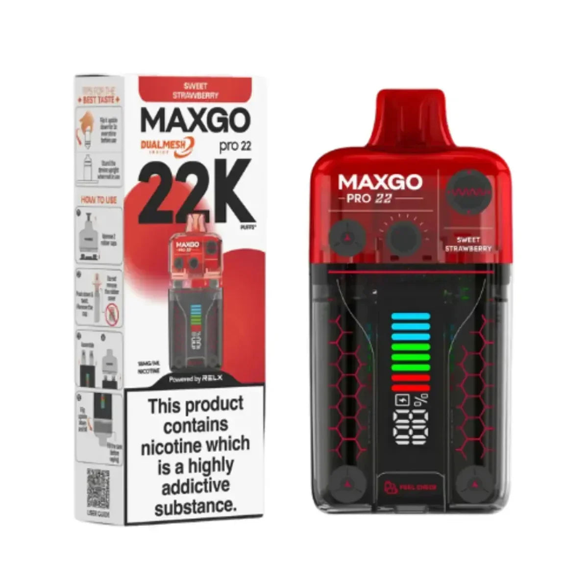 Relx MaxGo Pro 22000 Prefilled Pod Vape Kit