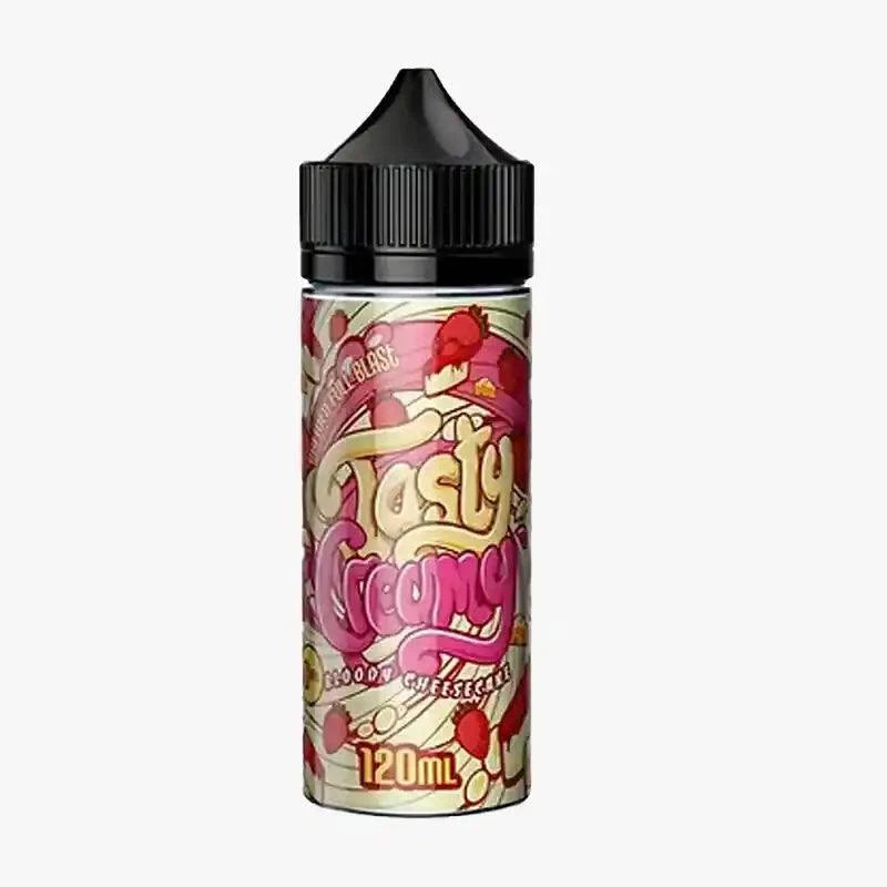 Tasty Fruity Creamy Series 120ml E Liquid, Bloody Cheesecake  Flavour, Vape Wave UK