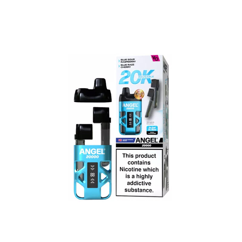 Vape Bars Angel 20,000 Prefilled Pod Vape Kit, Sky Blue  Edition Flavour, Vape Wave UK