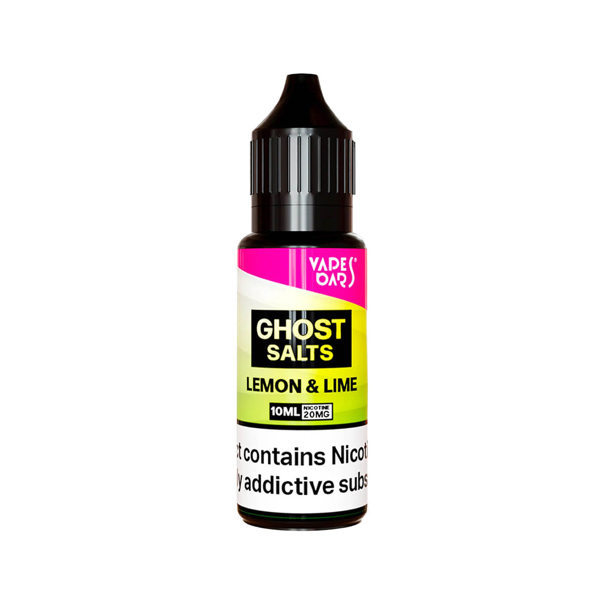 Vapes Bars Ghost Salts Lemon And Lime Nic Salt, Pack of 10, Vape Wave UK