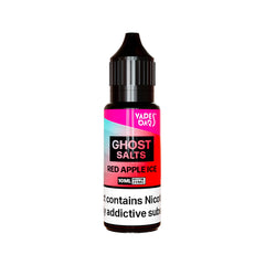 Vapes Bars Ghost Salts Red Apple Ice Nic Salt, Pack Of 10, Vape Wave UK 