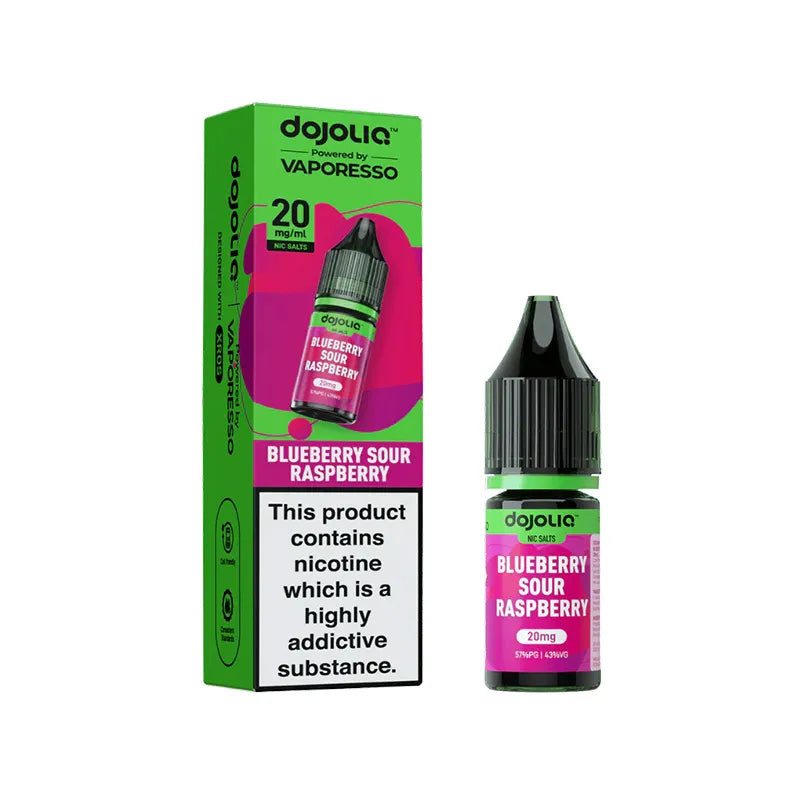 Vaporesso DojoLiq Blueberry Sour Raspberry Nic Salt, Pack Of 10, Vape Wave UK