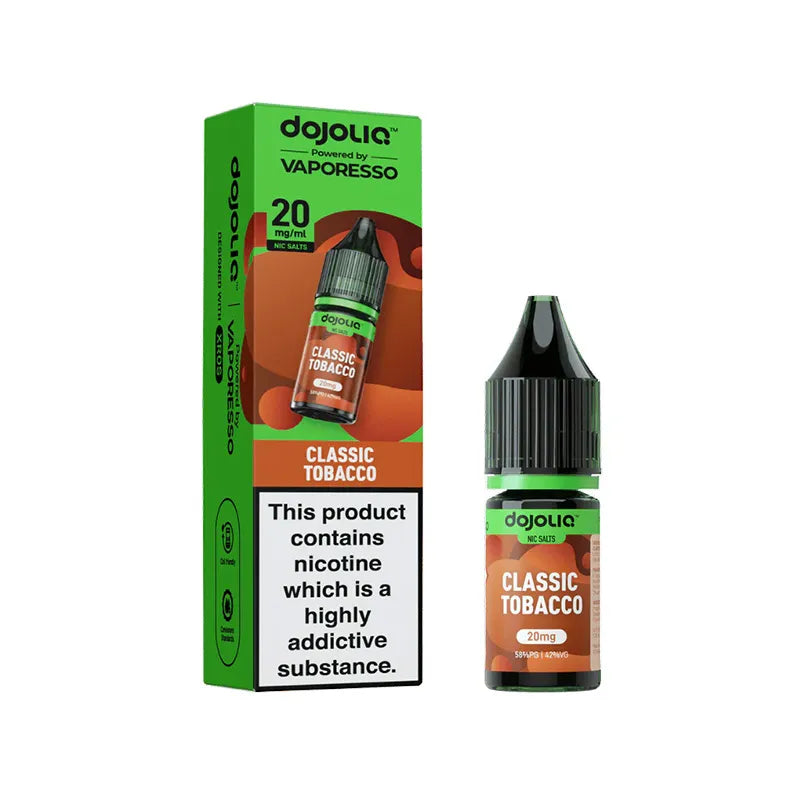 Vaporesso DojoLiq Classic Tobacco Nic Salt, Pack Of 10, Vape Wave UK