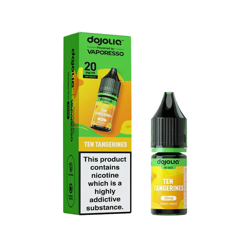 Vaporesso DojoLiq Ten Tangerines Nic Salt, Pack Of 10, Vape Wave UK