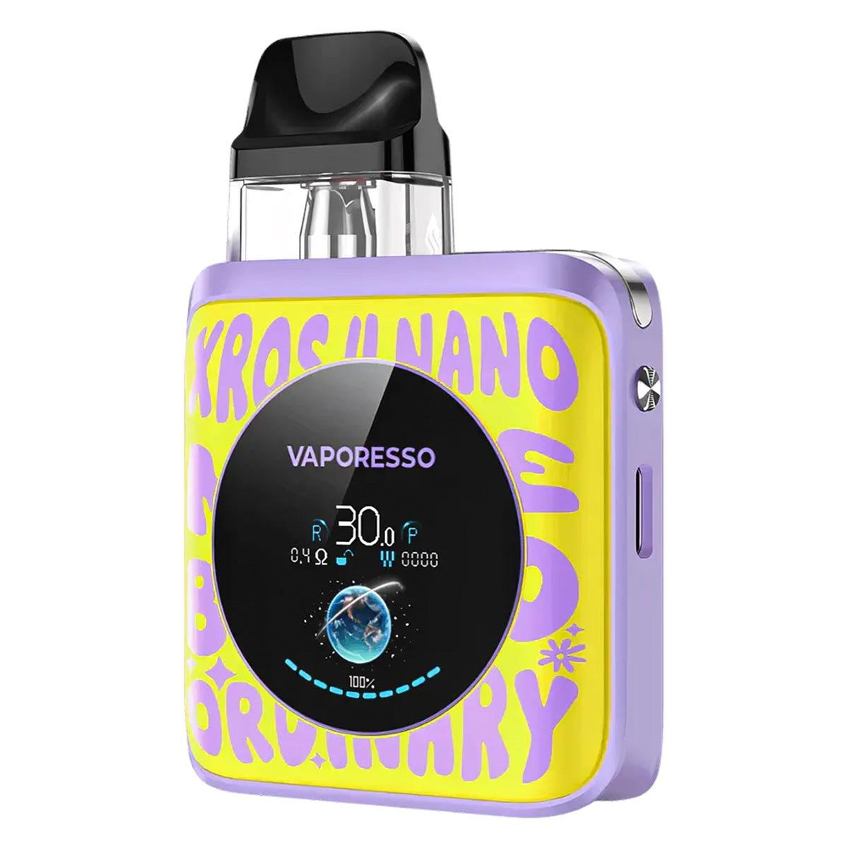 Vaporesso Xros 4 Nano Pod Kit  Long Lasting Battery, Word Pop Yellow Colour, Vape Wave UK