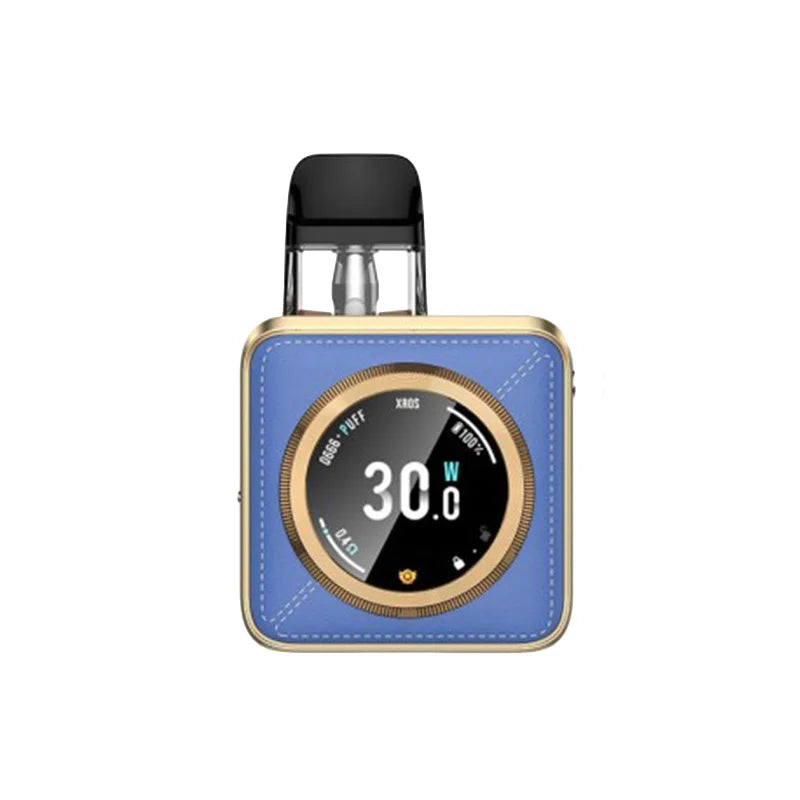 Vaporesso Xros 5 Nano Pod Kit Touchscreen And Power, Blue Leatherette Colour, Vape Wave UK