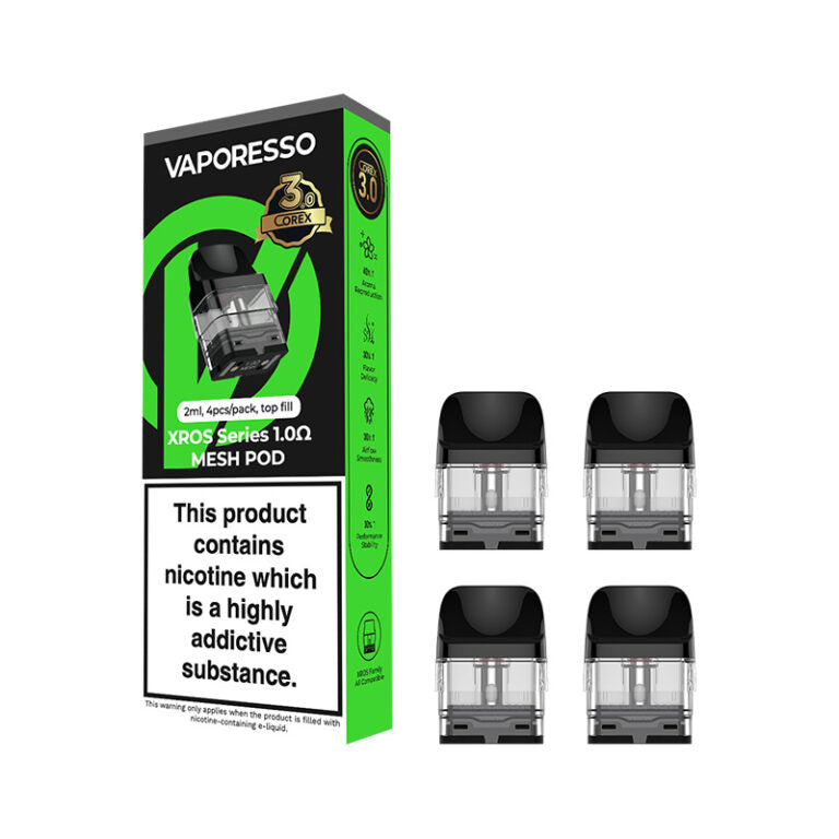 Vaporesso XROS COREX 3.0 Replacement Pods, 1.0 Ohm,  Vape Wave UK