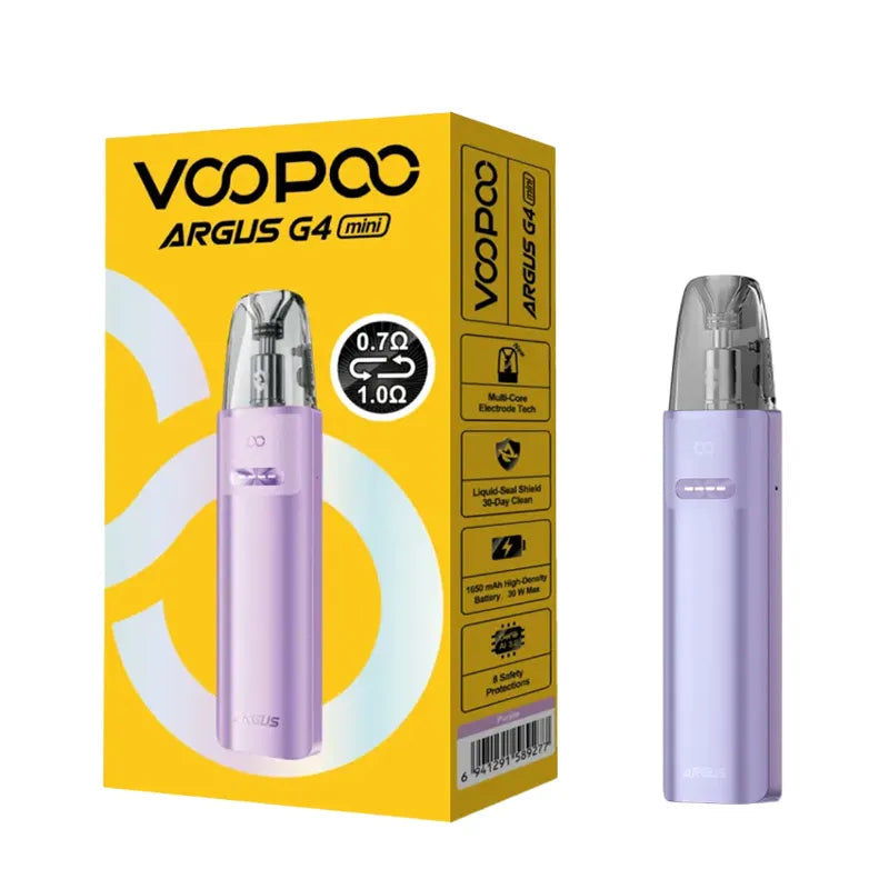 Voopoo Argus G4 Mini Pod Kit 1650MAh, Purple Colour, Vape Wave UK