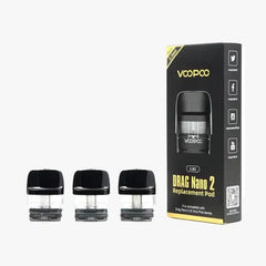 Voopoo Drag Nano 2 Replacement Pods, Pack Of 3, Vape Wave UK