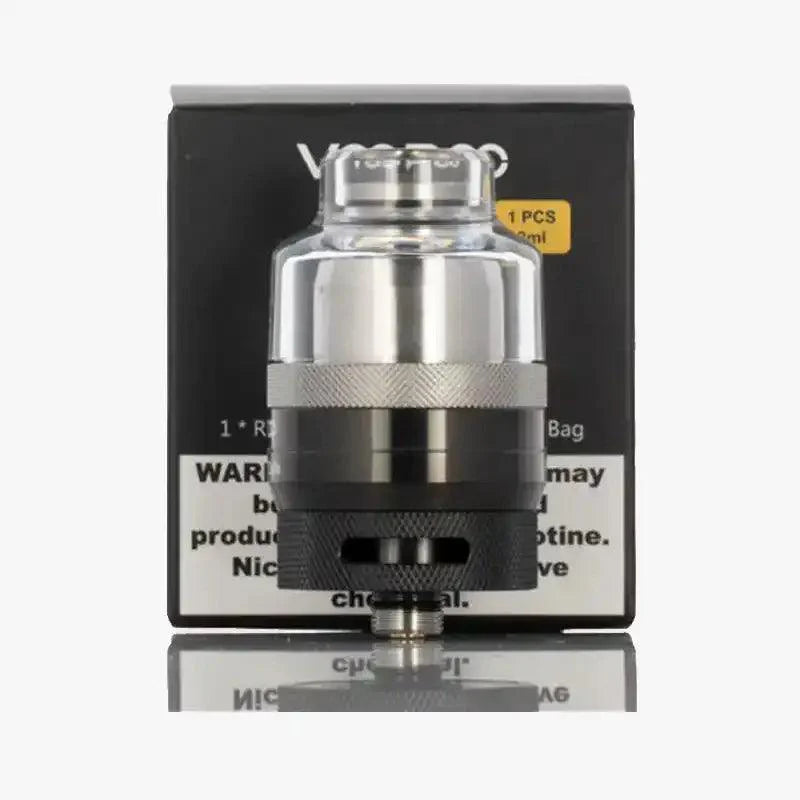 Voopoo PnP RTA Pod Tank,  Compatible with PnP Coils, Black Colour, Vape Wave UK