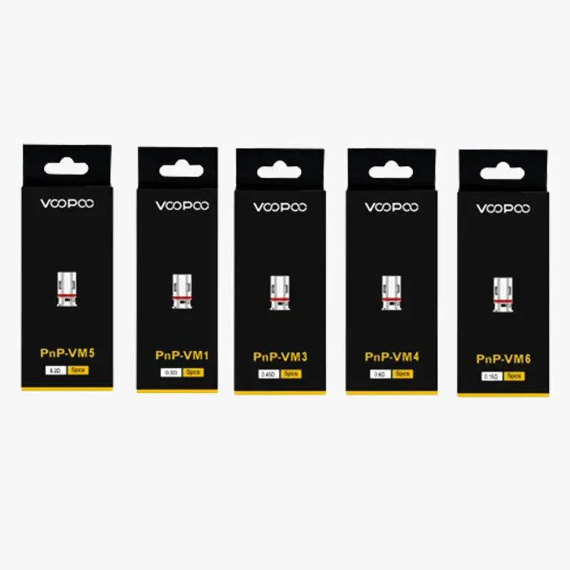 VooPoo PnP VM Replacement Coils VM1,VM3,VM4,VM5,VM6, Pack of 5, Vape Wave UK