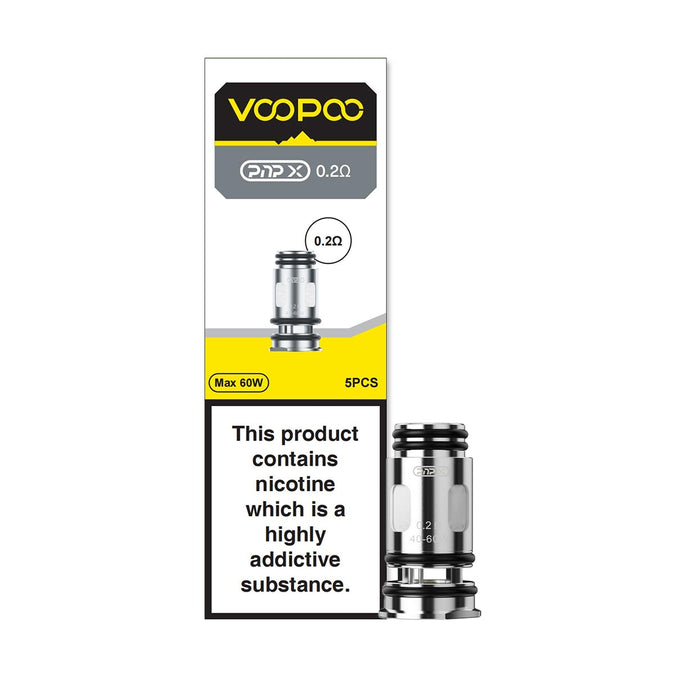 VooPoo PnP X Replacement Coils, Pack Of Five ,0.2 Ohm, Vape Wave UK